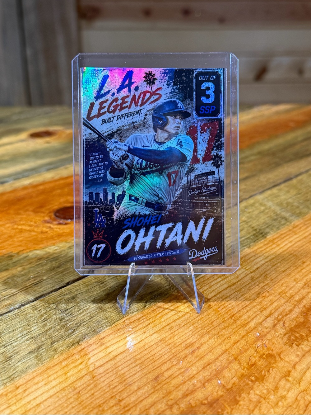 Shohei Ohtani Los Angeles Dodgers L.A. Legends SSP/3 Custom Baseball Card